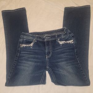 Faded Glory Women's Dark Blue Straight Leg Jeans